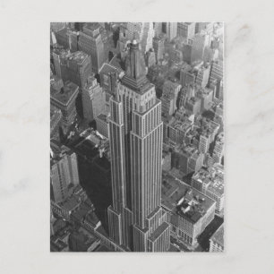 Vintage NYC ~ Aerial View Empire St Bldg/McCreey's Postcard
