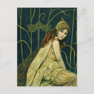 Vintage Nymph Postcard