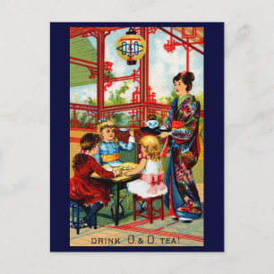 Vintage O&O Tea Postcard