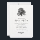 Vintage Oak Tree Wedding Invitation<br><div class="desc">Design features an elegant 1920s Vintage Oak Tree with a modern style text layout. To make advanced changes,  please select "Click to customise further" option under Personalise this template.</div>