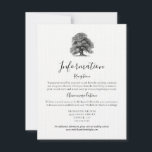 Vintage Oak Tree Wedding The Details card<br><div class="desc">Design features an elegant 1920s Vintage Oak Tree with a modern style text layout. To make advanced changes,  please select "Click to customise further" option under Personalise this template.</div>
