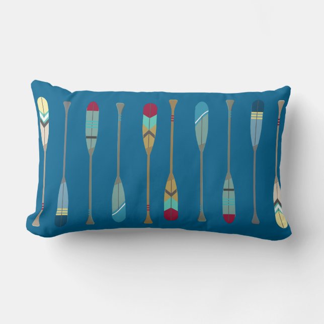 Vintage Oars Lumbar Cushion (Front)