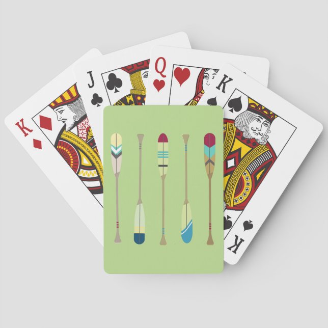 Vintage Oars Playing Cards (Back)