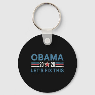 Vintage Obama 2028 Funny Political Patriotic Elect Key Ring