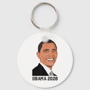 Vintage Obama 2028 Funny Political Patriotic Elect Key Ring