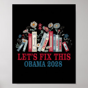 Vintage Obama 2028 Funny Political Patriotic Elect Poster