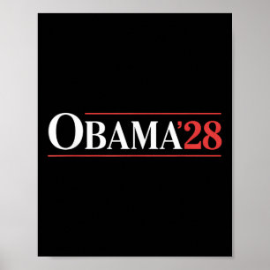 Vintage Obama 2028 Funny Political Patriotic Elect Poster