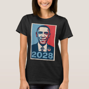 Vintage Obama 2028 Funny Political Patriotic Elect T-Shirt