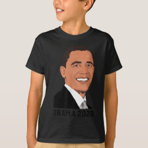Vintage Obama 2028 Funny Political Patriotic Elect T-Shirt