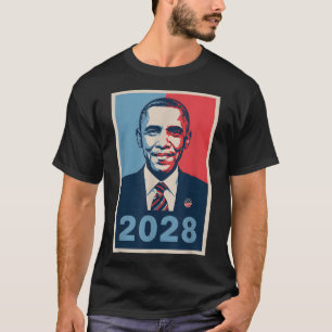 Vintage Obama 2028 Funny Political Patriotic Elect T-Shirt