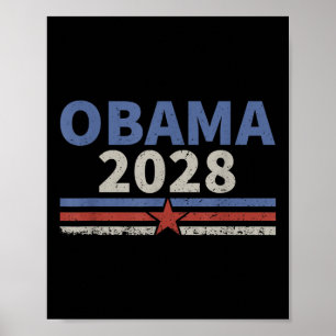 Vintage Obama 2028 Obama For President 2028 Retro Poster