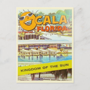 Vintage Ocala, Florida Tourist Boats Postcard