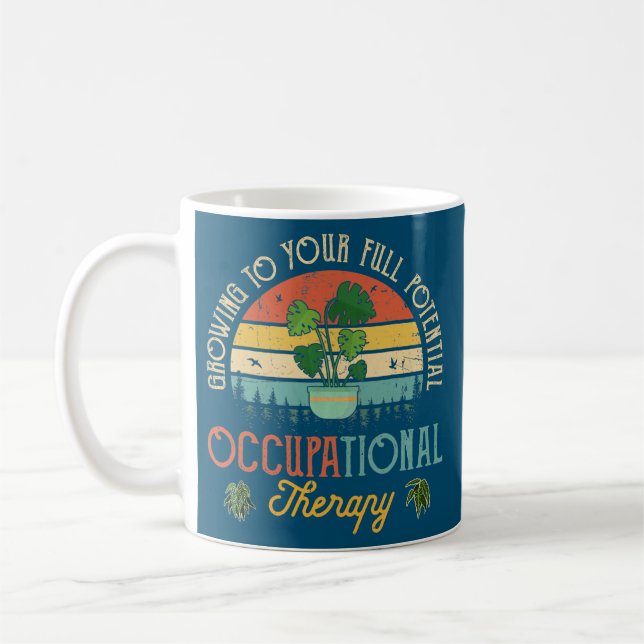 Vintage Occupational Therapy OT Therapist Inspire Coffee Mug (Left)