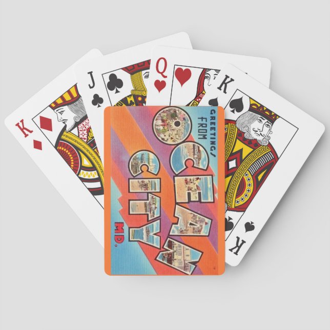 Vintage Ocean City MD Playing Cards (Back)