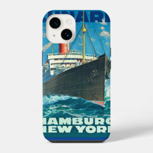 VINTAGE OCEAN LINER TRAVEL iPhone 14 CASE
