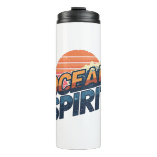 Vintage "Ocean Spirit" Beach Vibe Thermal Tumbler