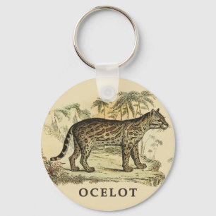 Vintage Ocelot Key Ring