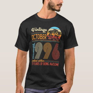 Vintage October 1996 26 Years Old 26th Birthday De T-Shirt