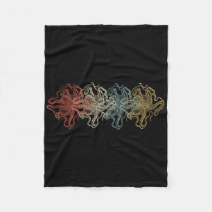 Vintage Octopus Animal Environmental Gifts  Fleece Blanket