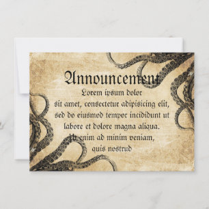 Vintage Octopus Announcement