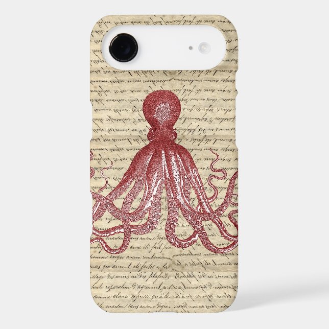 Vintage octopus Case-Mate iPhone case (Back)