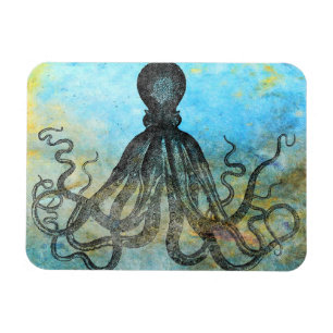 Vintage Octopus Collage Magnet