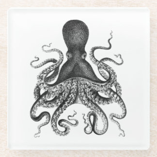 [ Vintage Octopus ] Glass Coaster