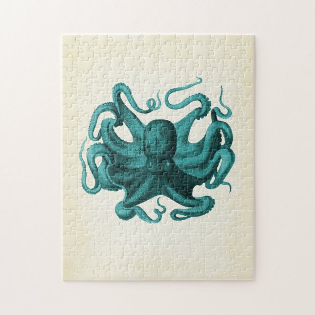 Vintage Octopus Jigsaw Puzzle (Vertical)