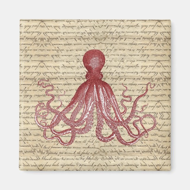 Vintage octopus magnet (Front)