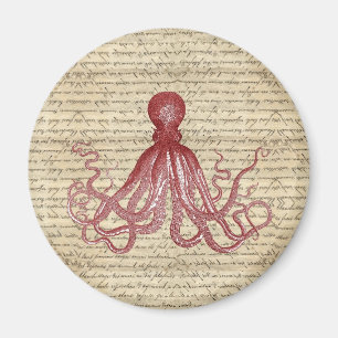 Vintage octopus magnet