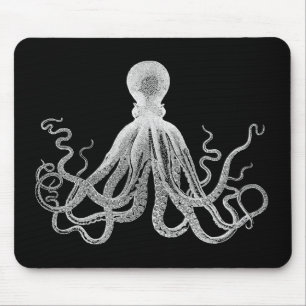 Vintage Octopus Mouse Mat