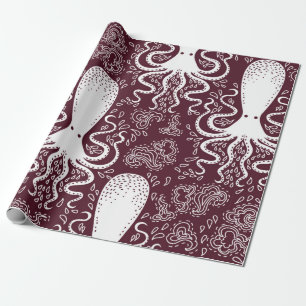 vintage Octopus pattern. Wrapping Paper