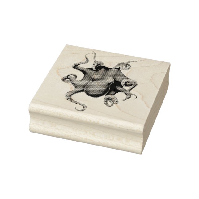Vintage octopus rubber stamp (Stamp)