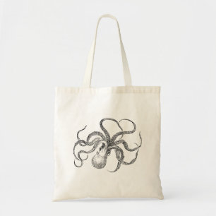 Vintage Octopus Template Tote Bag