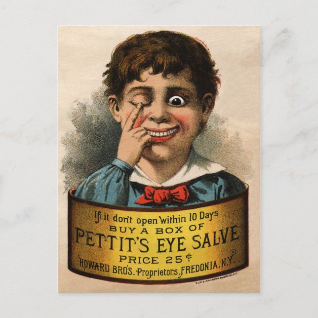 Vintage Odd Advertisement Postcard (Front)
