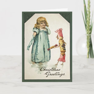 Vintage Odd Candy Man Christmas Card