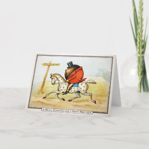 Vintage Odd Christmas Meet Card