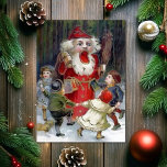 Vintage Odd Santa Nutcracker Christmas Card<br><div class="desc">Vintage creepy,  odd Santa nutcracker Christmas card. Custom restored,  high quality vintage image.</div>