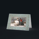 Vintage Odd Victorian Christmas Card<br><div class="desc">Vintage Victorian Christmas card. Custom restored,  high quality vintage image.</div>