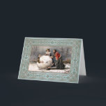 Vintage Odd Victorian Christmas Card<br><div class="desc">Vintage Victorian Christmas card. Custom restored,  high quality vintage image.</div>