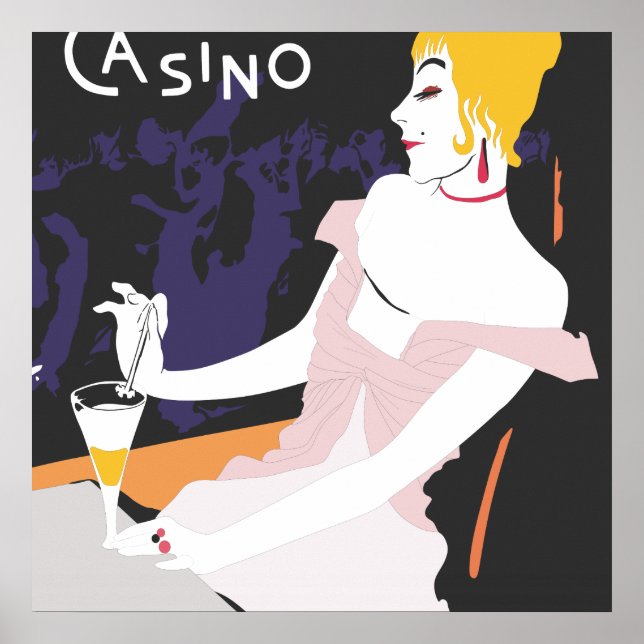 Vintage Odeon Casino Print Poster (Front)