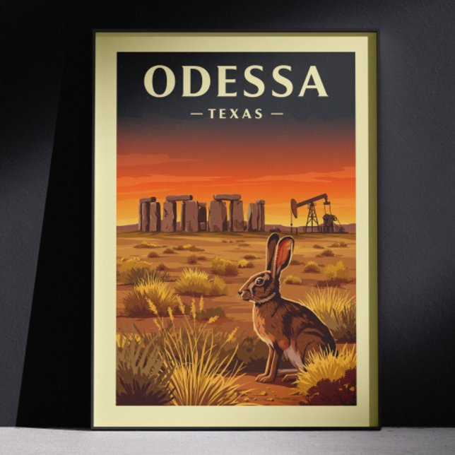 Vintage Odessa Texas Poster (Creator Uploaded)