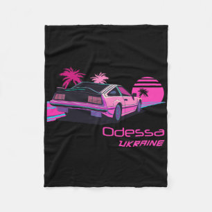 Vintage Odessa Ukraine Fleece Blanket