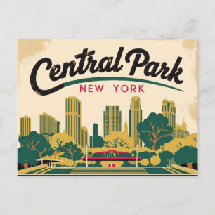 Vintage of Central Park, New York Postcard