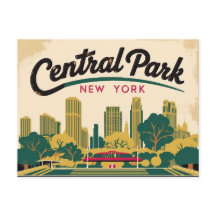 Vintage of Central Park, New York