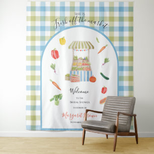Vintage off the market Bridal shower Welcome Tapestry