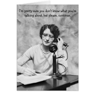 Vintage Office - Sarcasm on the Phone,