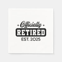 Vintage Officially Retired 2025 Funny Retirement