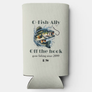 Vintage OFishAlly Retired Big Fish Off The Hook Seltzer Can Cooler