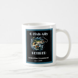 Vintage OFishAlly Retired Big Fish Take The Bait Coffee Mug